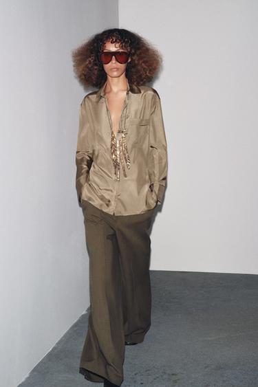 PANTALONI MINIMAL ZW COLLECTION - Marrone di Zara