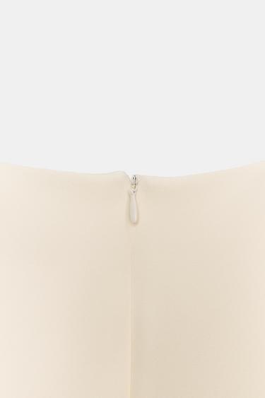 SHORT DRESS WITH PLEATS AND POCKETS - Oyster-white by Zara - Image 8