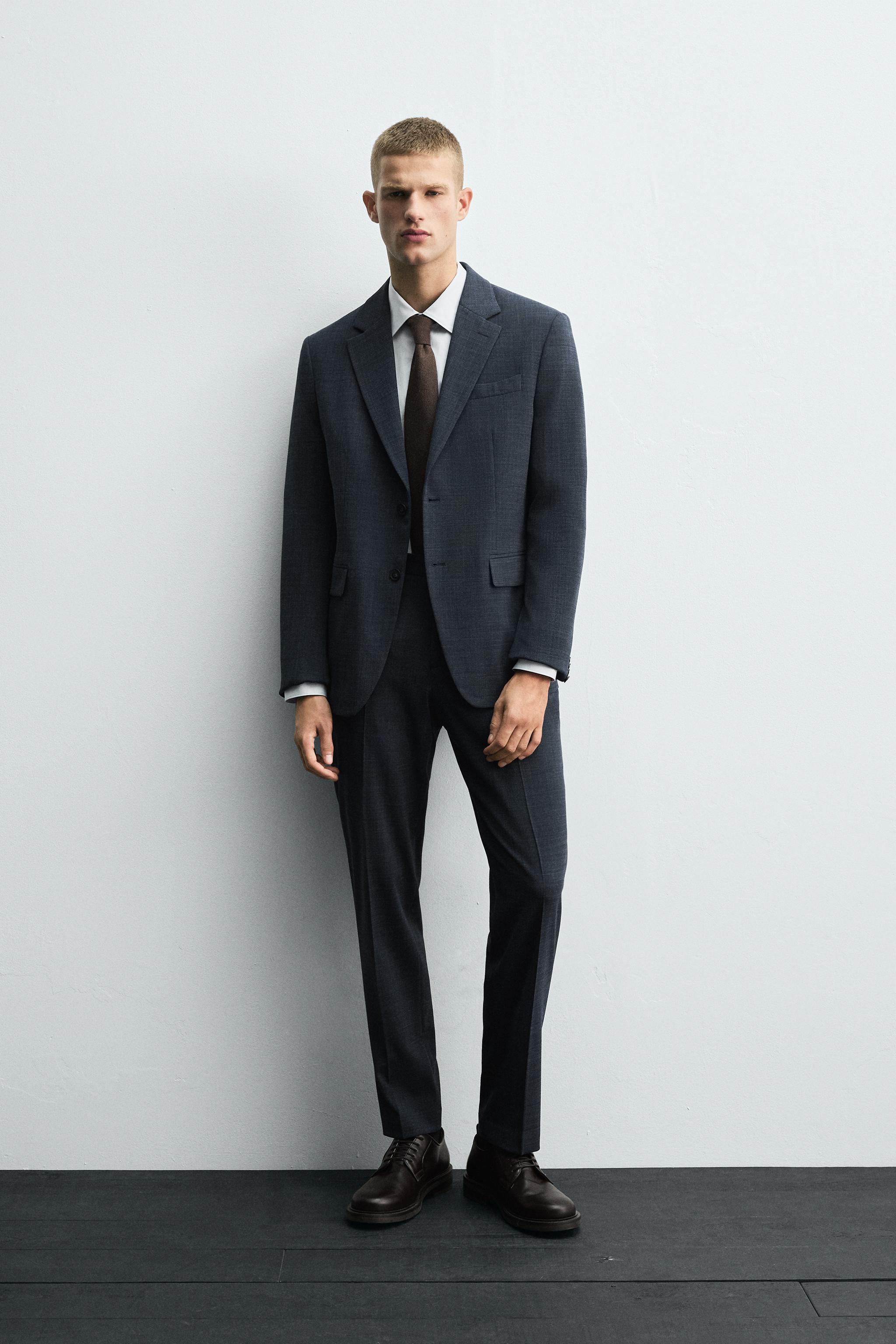 ZARA ネイビー スーツ 160cm ブルー & ネイビースーツ | メンズ | ZARA 日本