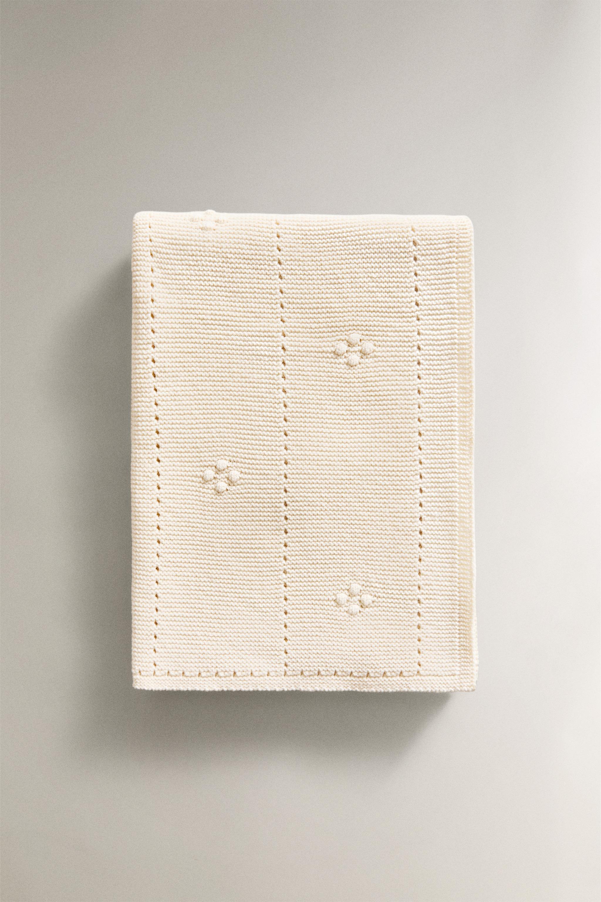 BABY OPENWORK COTTON BLANKET