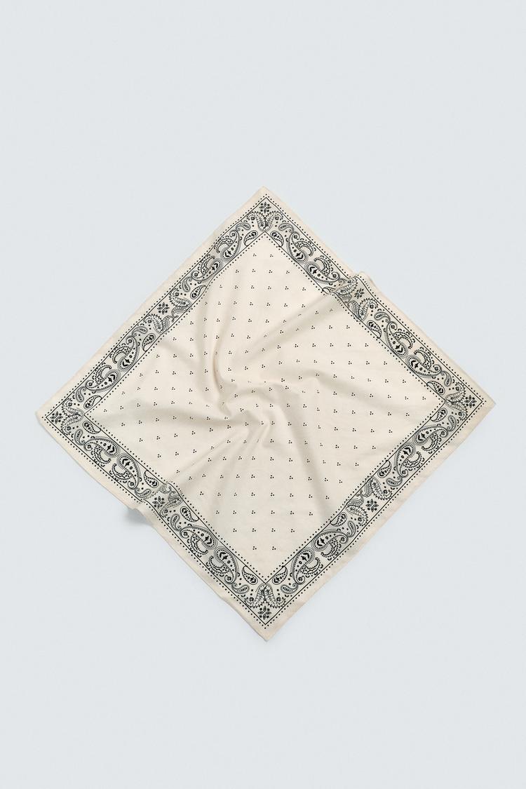 ZARA PAISLEY PRINT BANDANA