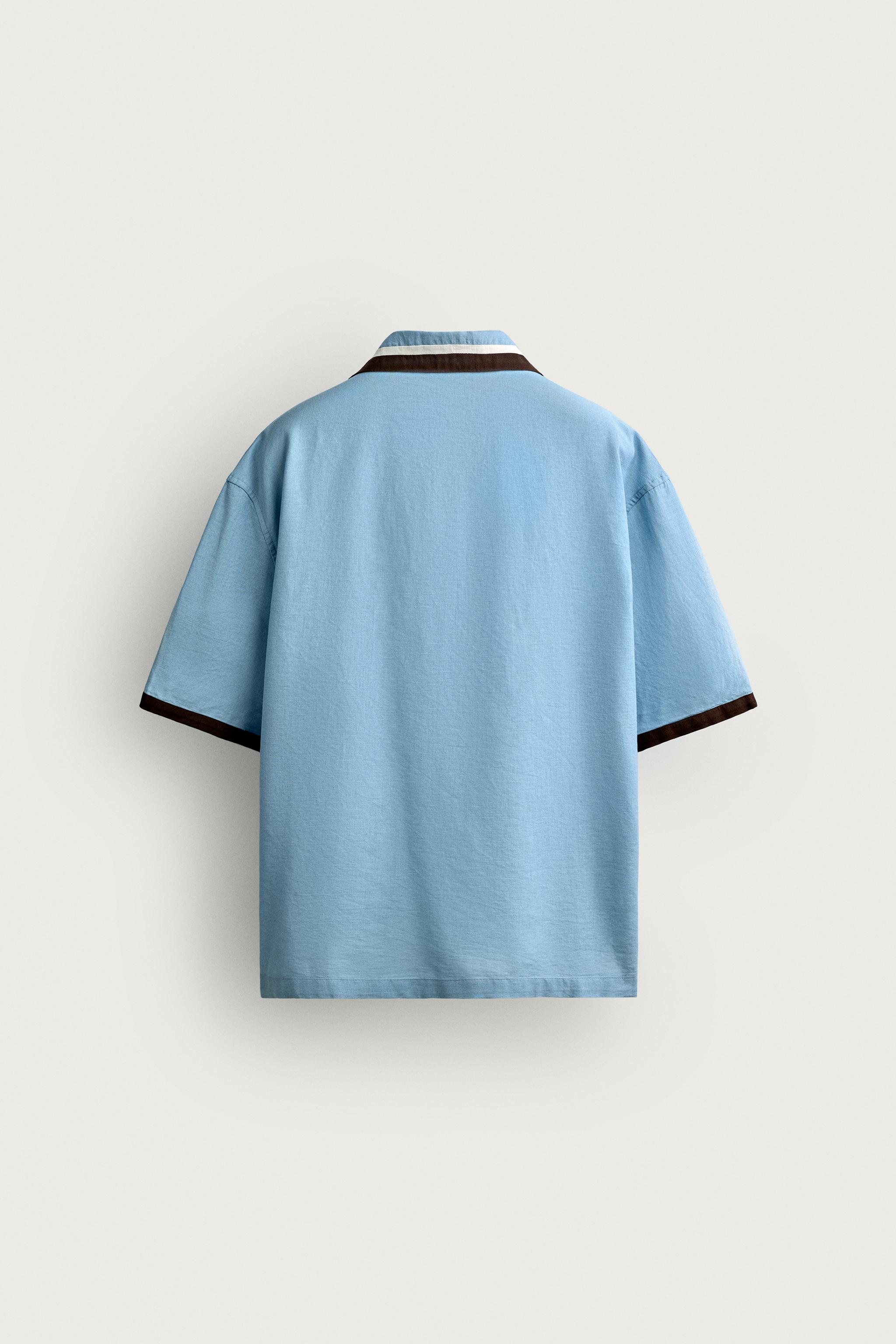 SWIMMER EMBROIDERY RELAXED FIT SHIRT
