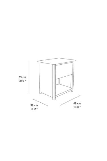 OAK BEDSIDE TABLE - Black by Zara - Image 6