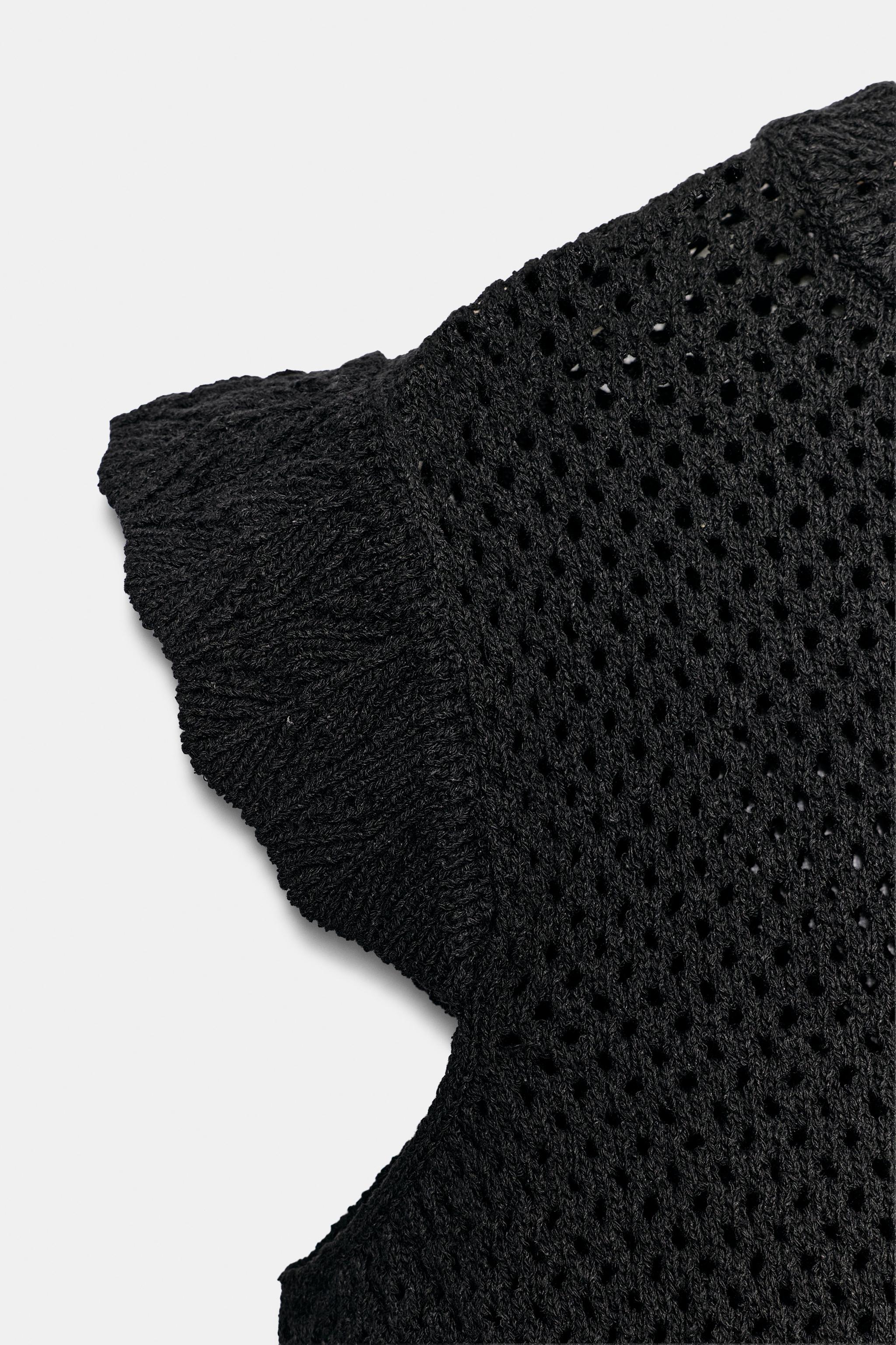 Женские свитеры Zara OPEN-KNIT TOP — фото 8