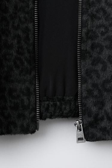 BLOUSON EN DRAP ANIMAL PRINT - Léopard / Gris de Zara - Image 7