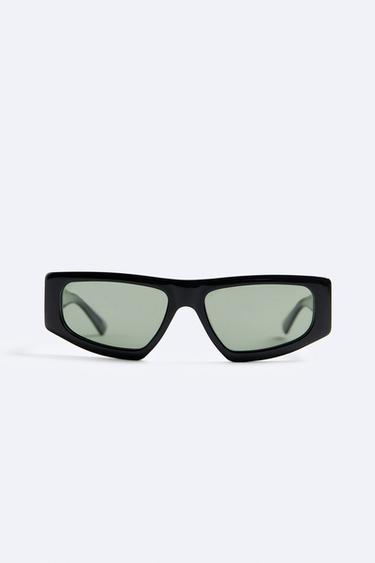 ÓCULOS DE SOL RETANGULARES - Preto da Zara - Imagem 0