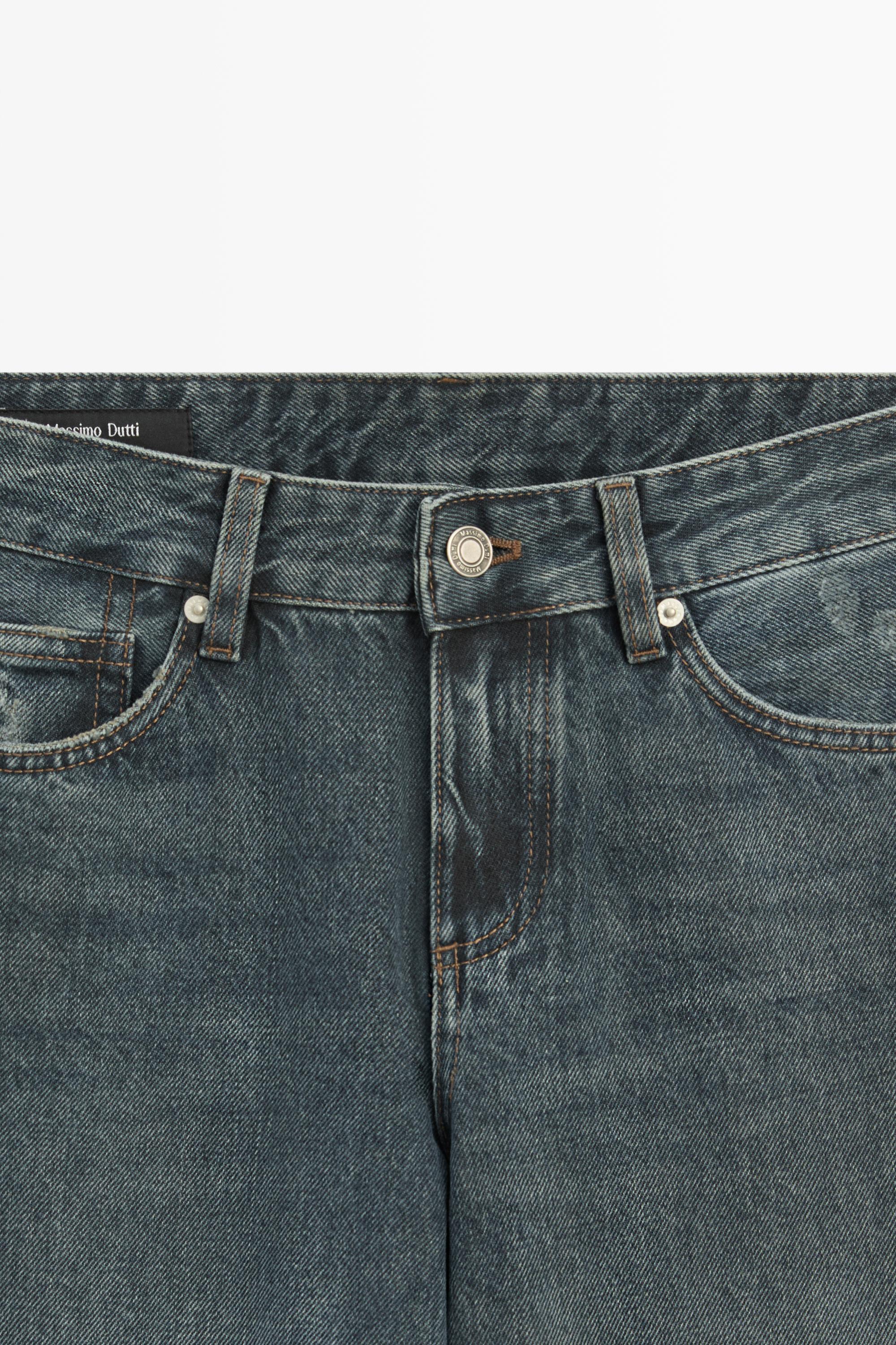 Jean straight taille basse