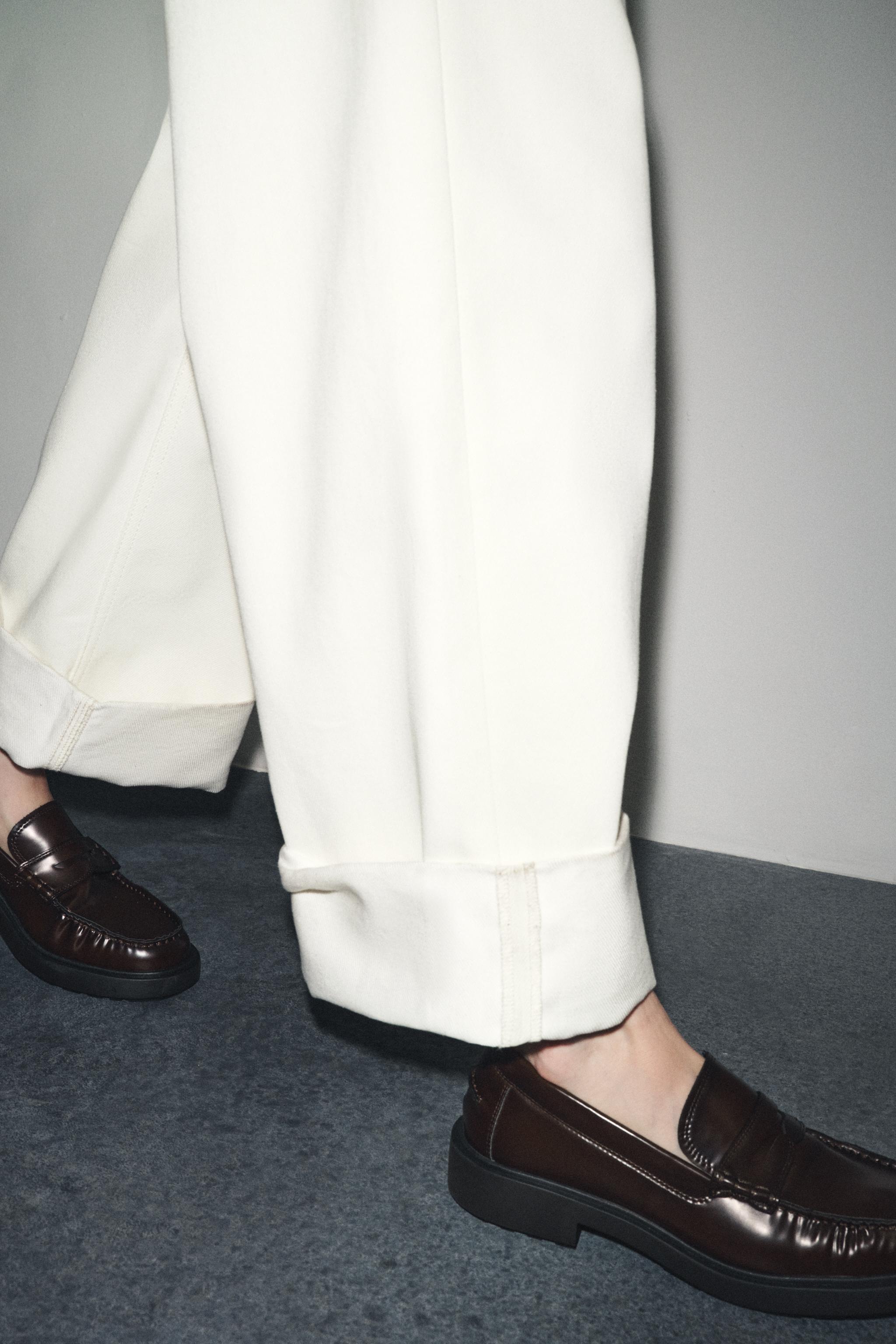 ZARA ボルドー ローファー ゴールド金具 ZARA】高見えローファーをゲット！ON OFF使えてキレイめにも♡秋