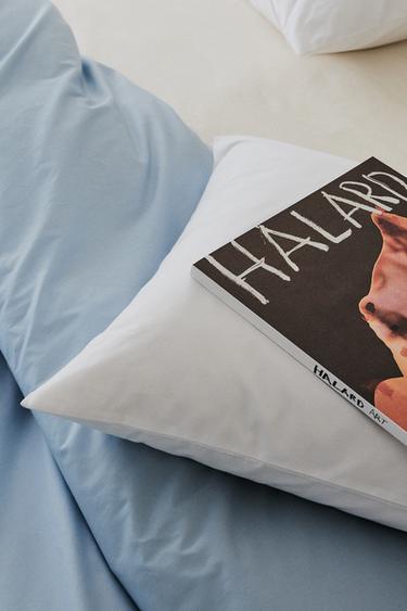 PERCALE DUVET COVER (300 THREAD COUNT) - Pastel blue by Zara