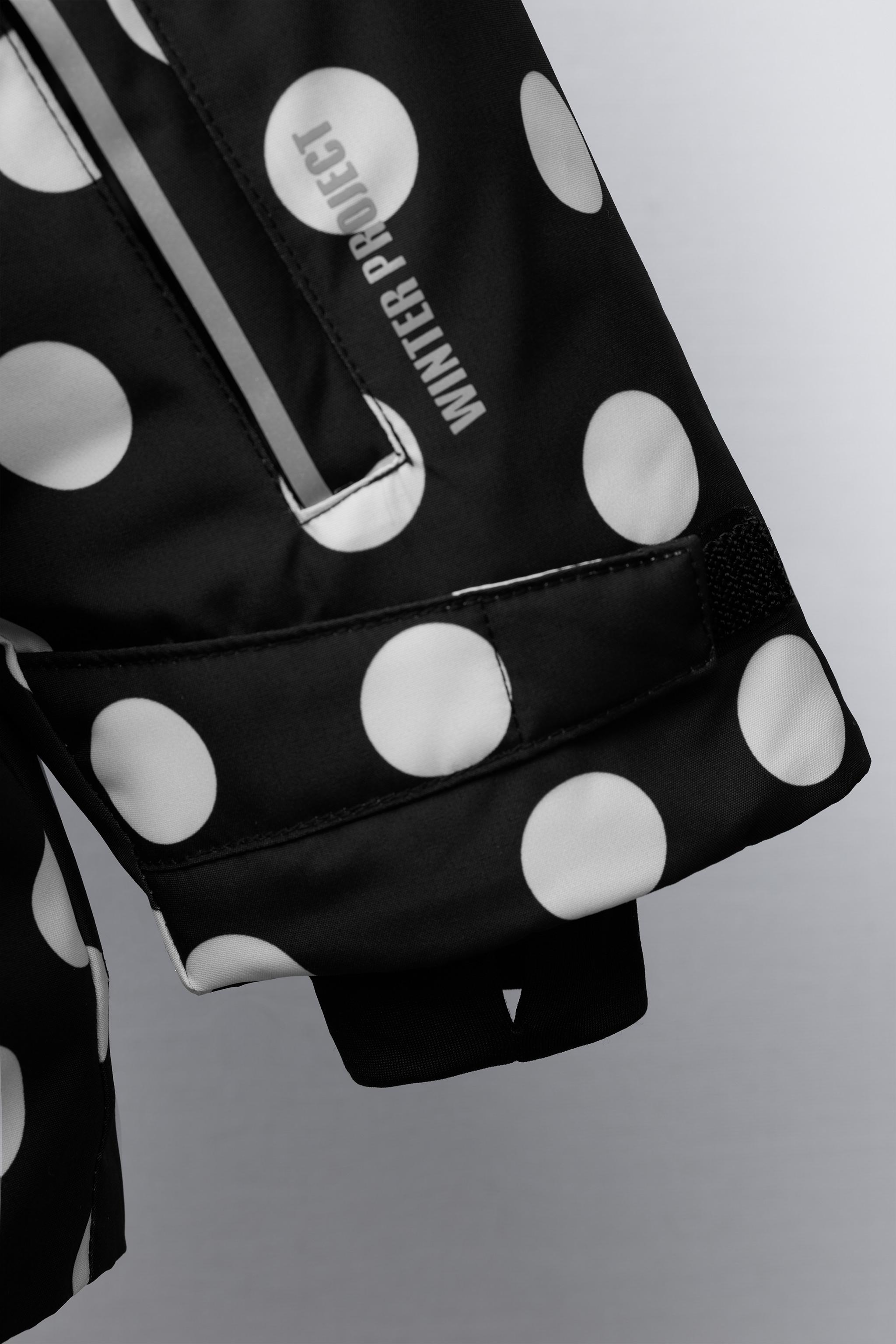 WATER RESISTANT AND WINDPROOF POLKA DOT JACKET - Black | ZARA