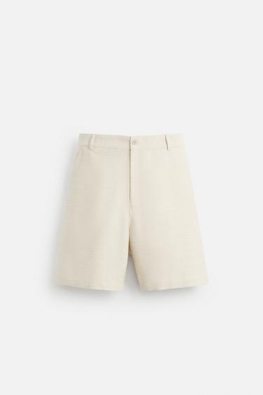BERMUDA STRUCTURÉ - Beige de Zara - Image 4