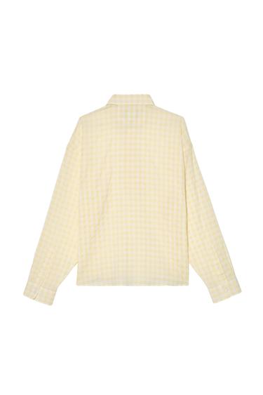 JACQUARD CHECK POLO SHIRT - Printed by Zara - Image 3