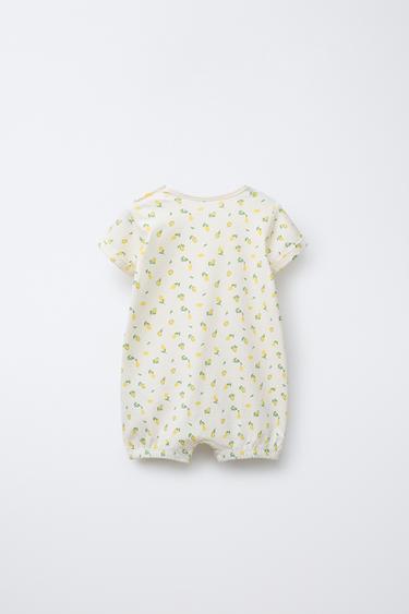 TWO-PACK OF LEMON SLEEPSUITS - Ecru by Zara - Image 2