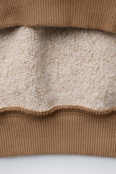 SWEAT À MANCHES RAGLAN - Beige foncé de Zara - Image 3