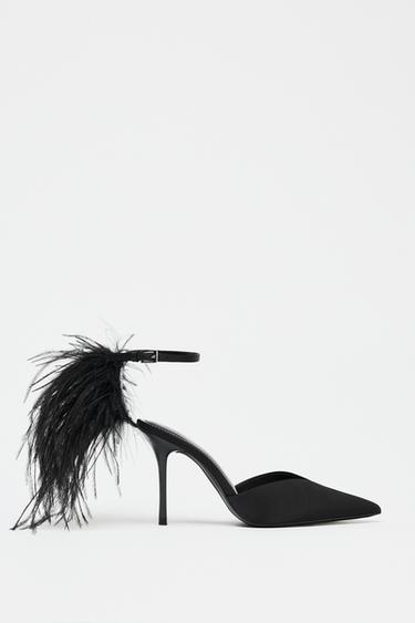 FEATHER FANTASY HIGH HEELS - Black by Zara - Image 2