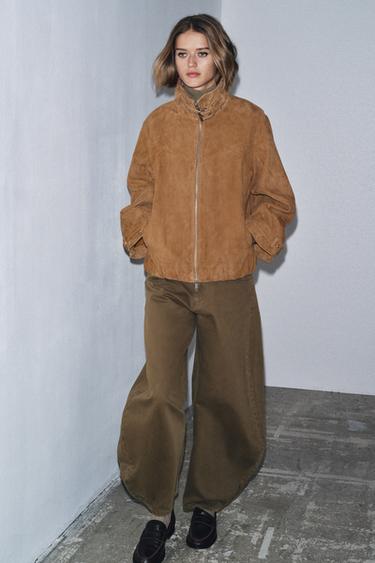 JEAN ZW COLLECTION BALLOON TAILLE NORMALE - Kaki de Zara - Image 1