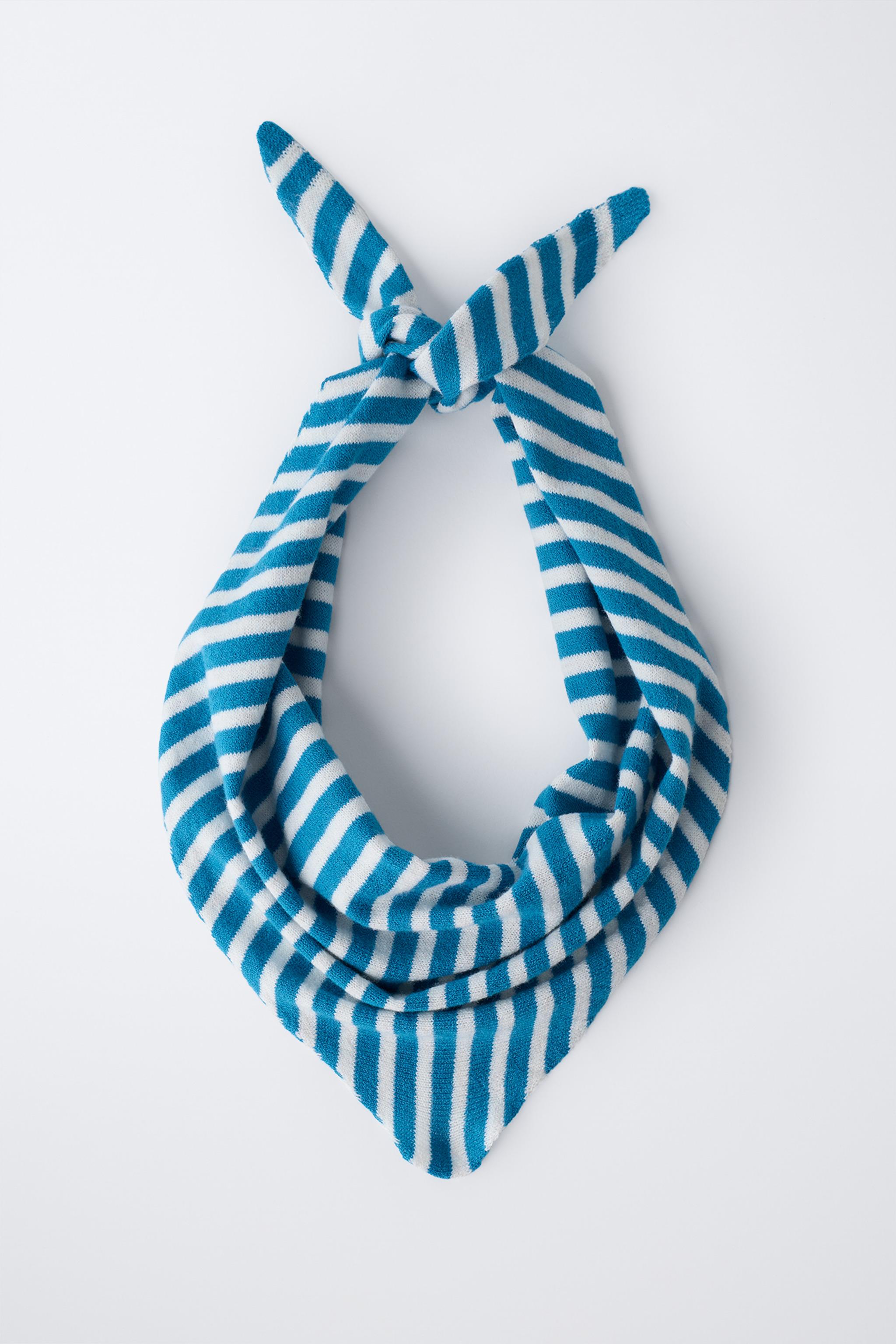 STRIPED KNIT BANDANA