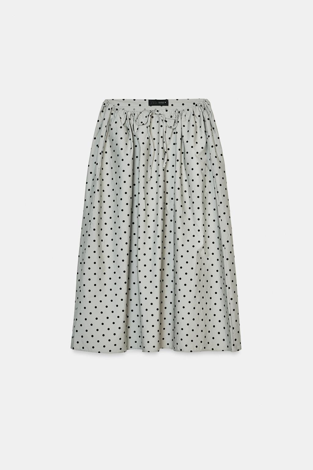 POLKA DOT MIDI SKIRT - image 2