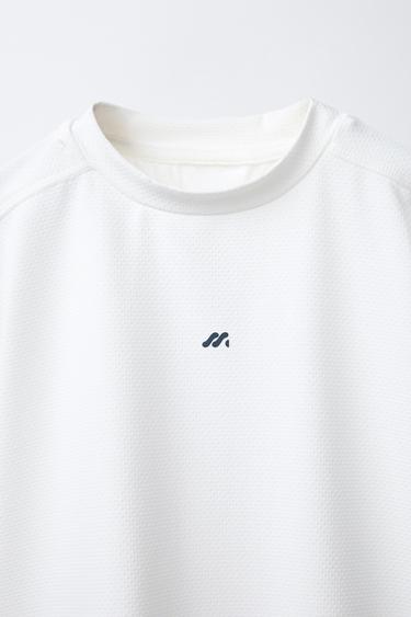 TECHNICAL LOGO T-SHIRT - White by Zara - Image 2