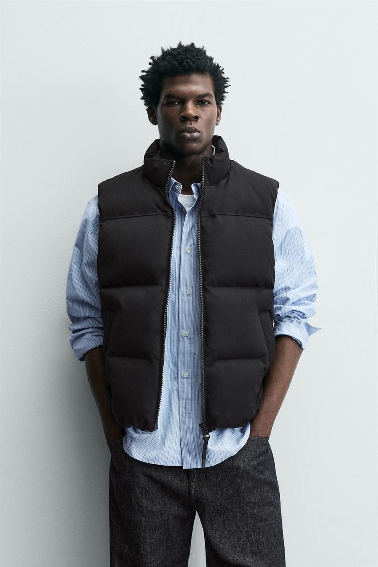 ZARA REGULAR FIT PUFFER GILET