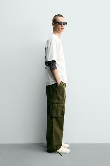 T-SHIRT RELAXED FIT IMPRIMÉS DÉLAVÉS - Blanc de Zara - Image 3