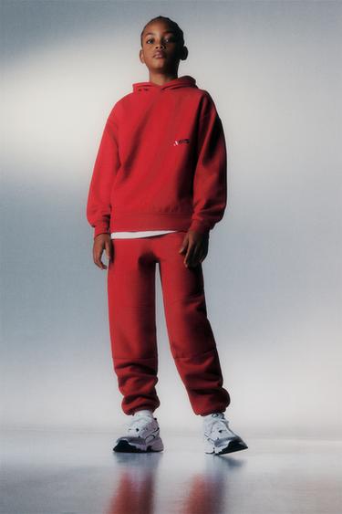 SWEAT À CAPUCHE SPORT - Rouge de Zara - Image 5