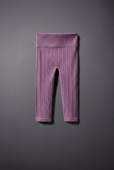 SEAMLESS GYM LEGGINGS - Pale pink by Zara