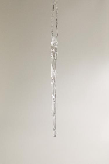 GLASS DROPLET CHRISTMAS TREE DECORATION - 990 by Zara - Image 0