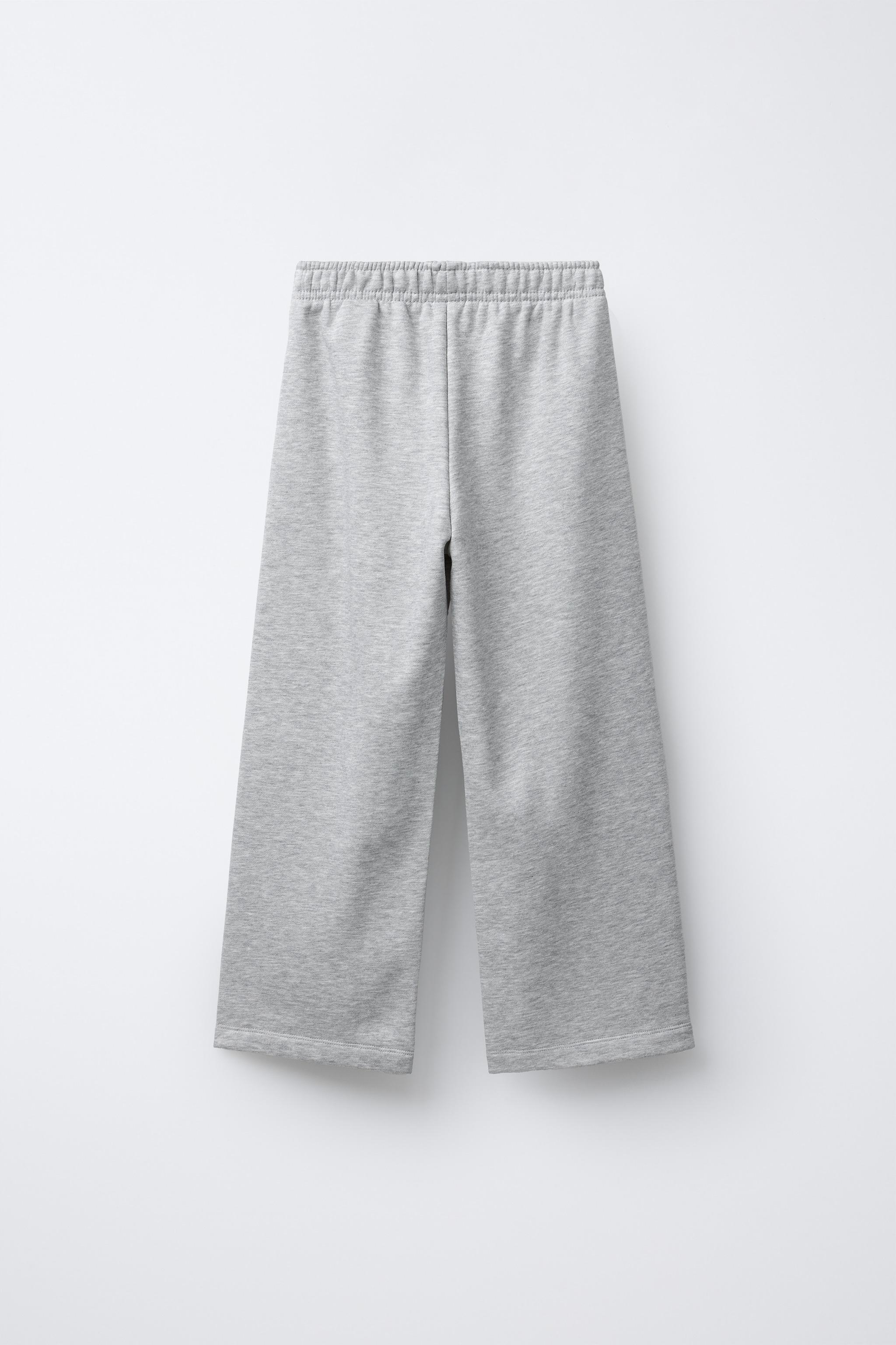 PANTALON EN MOLLETON À JAMBES LARGES