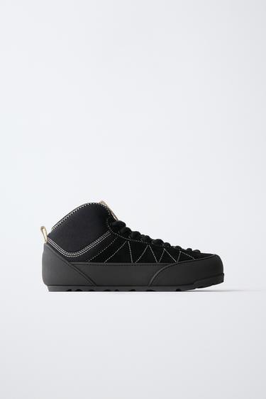 HIGH-TOP SNEAKERS — Black 2