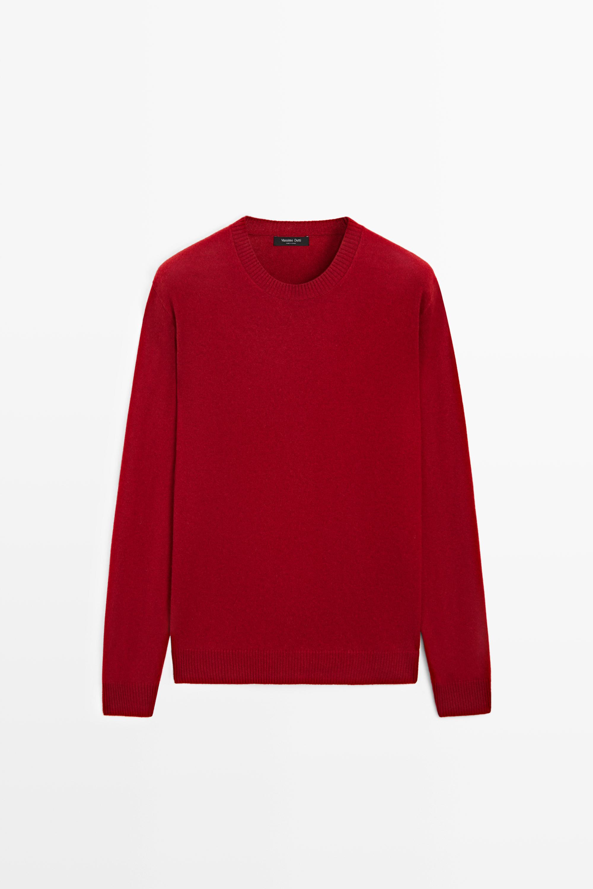 Wool blend round neck knit sweater — 997