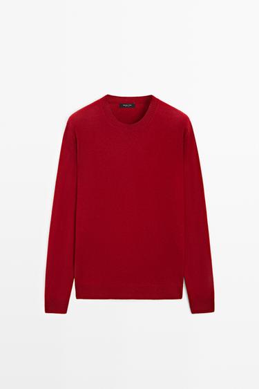 Wool blend round neck knit sweater — 997 2