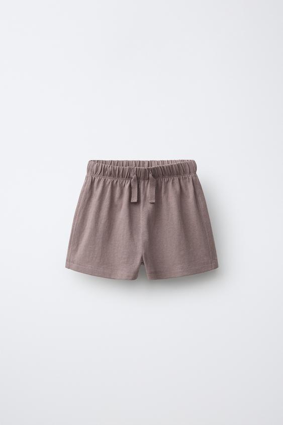 OVERSIZE BERMUDY S PROŠÍVÁNÍM - Hnědá / Tmavošedá od Zara - Obrázek 0