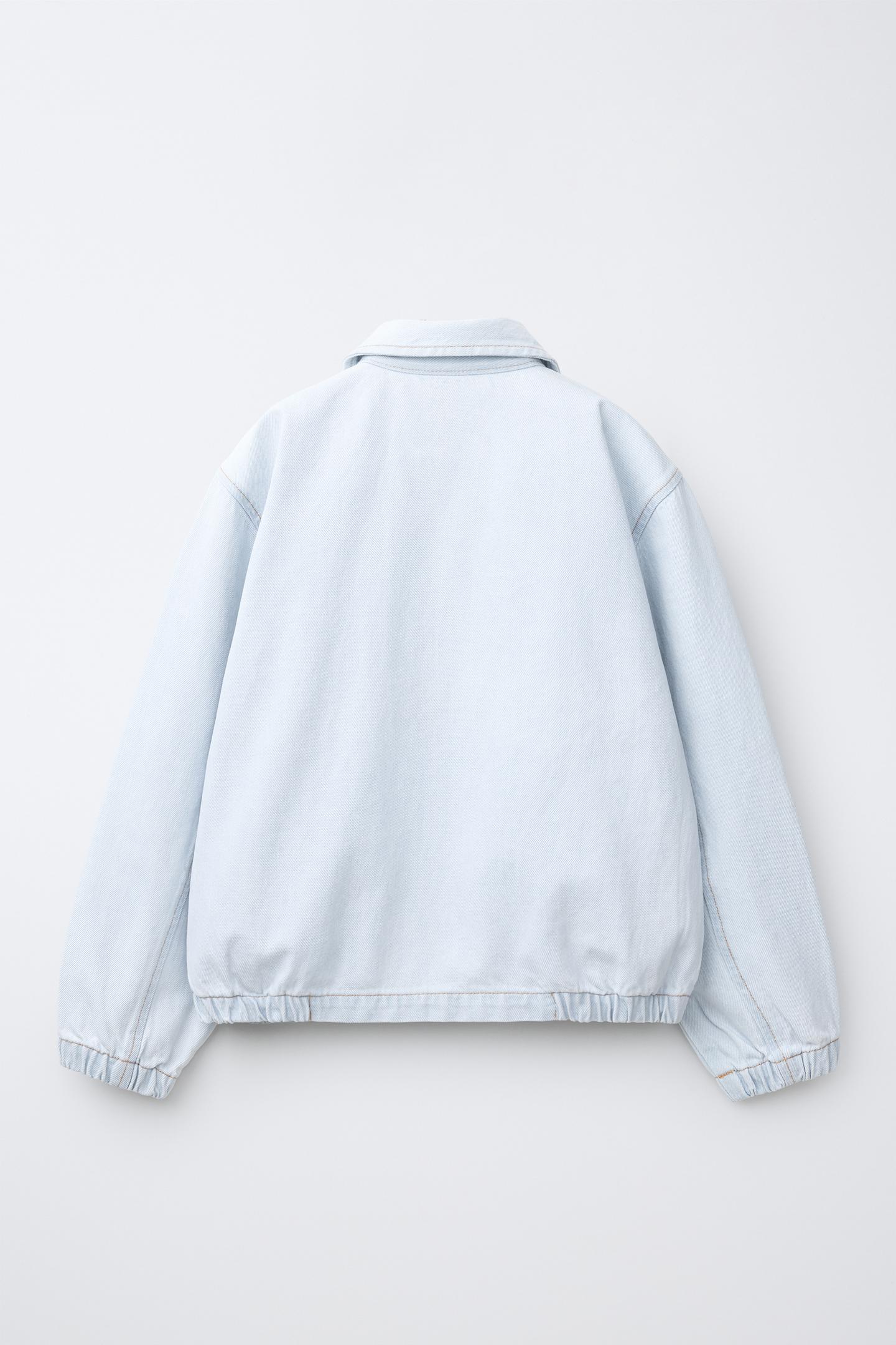 Детская куртка Zara Denim Jacket, цвет: Светлый синий — фото 3