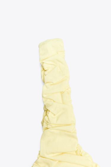 CONTRAST POPLIN TOP - Yellow by Zara - Image 7