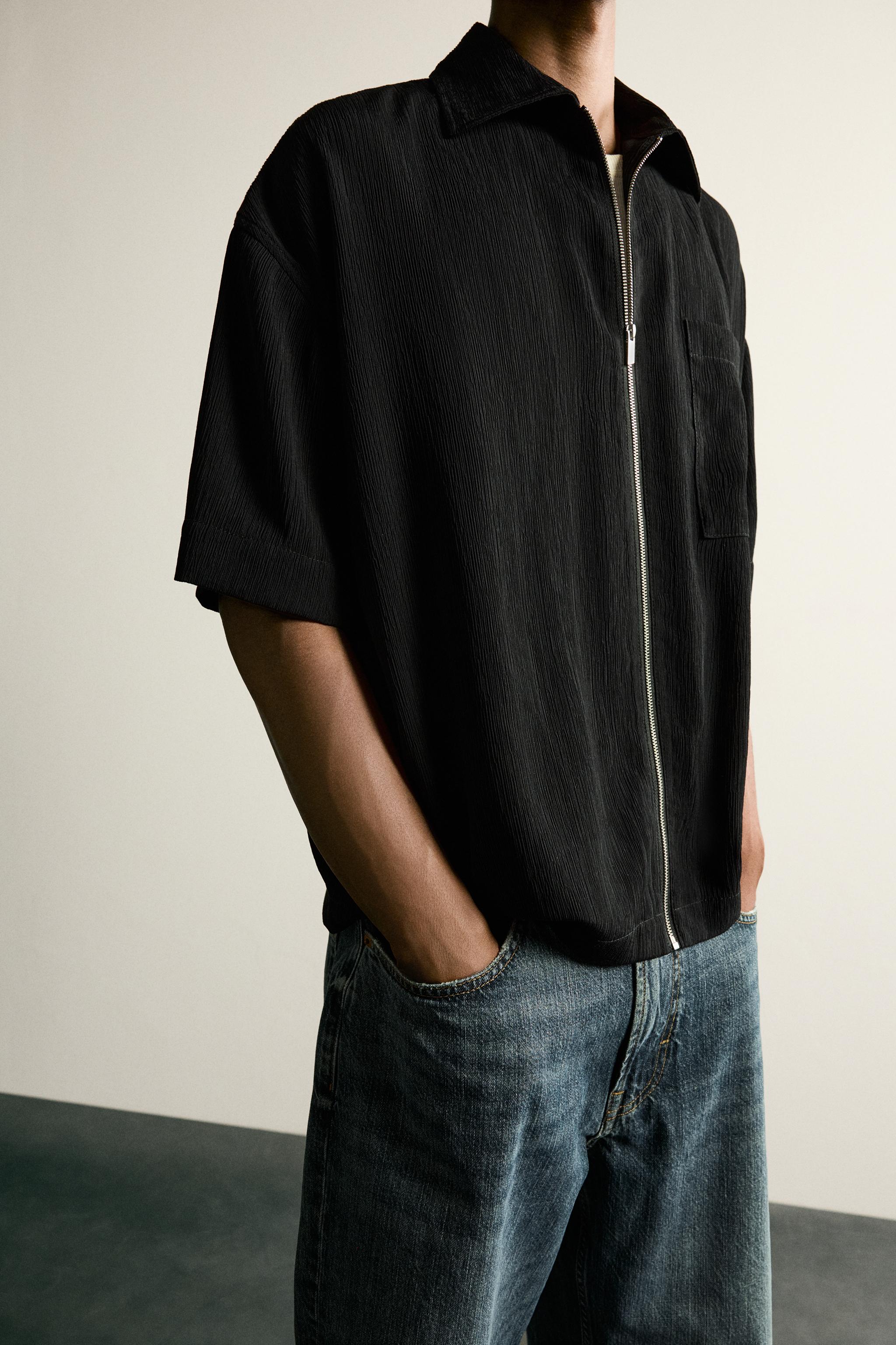 TEXTURED RELAXED FIT SHIRT