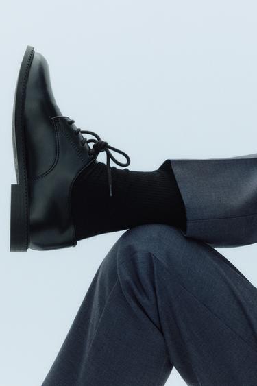 CLASSIC DERBY SHOES - Black by Zara