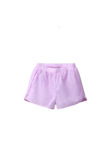 LIGHTWEIGHT TECHNICAL BERMUDA SHORTS - Mauve by Zara