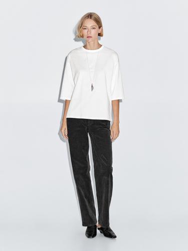 T-shirt oversize heavy weight - Blanc de Zara - Image 0