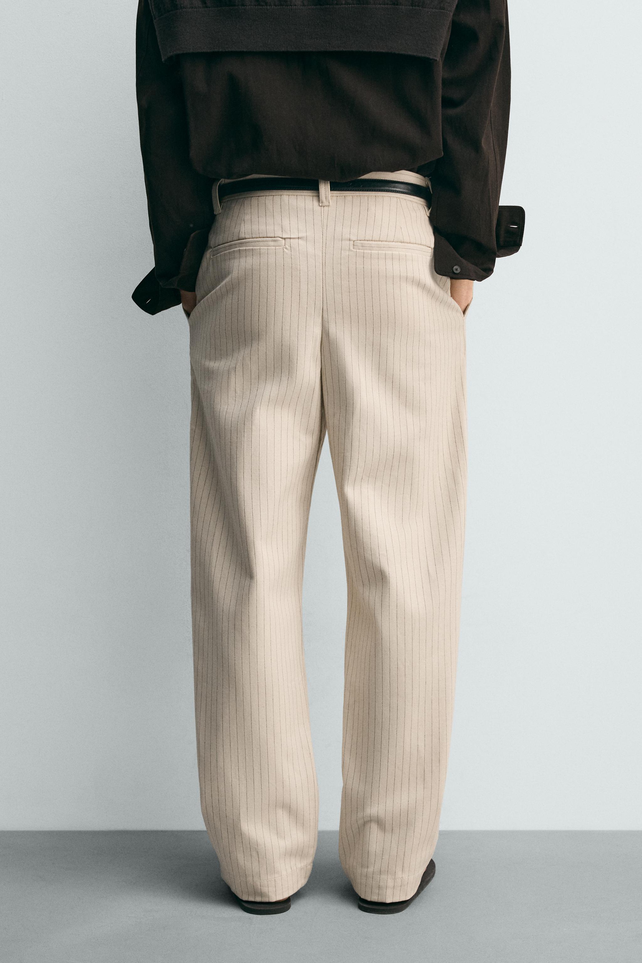 PANTALON CHINO COUPE DÉCONTRACTÉE RAYURES