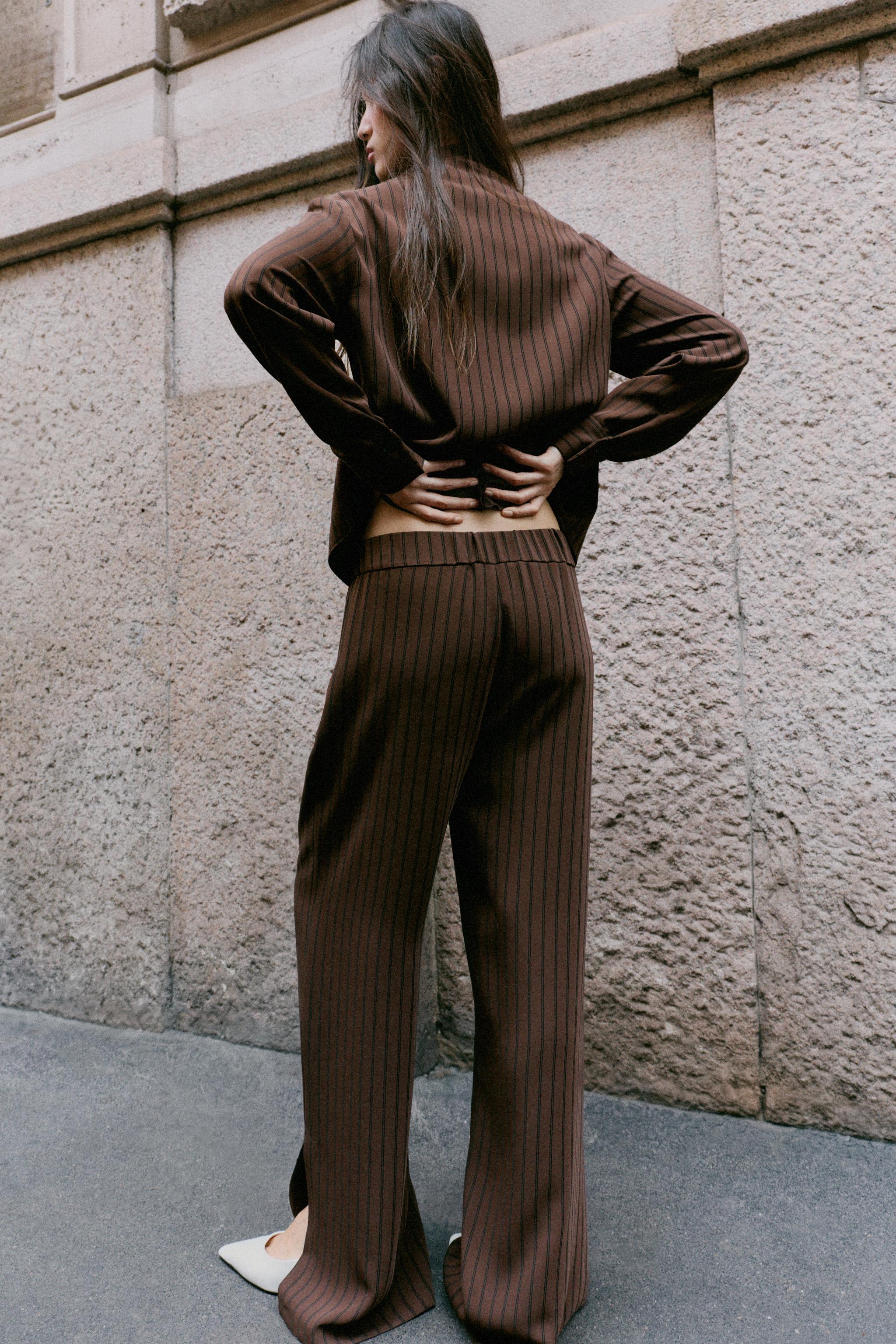 PANTALON RAYURES OUVERTURE LATÉRAL
