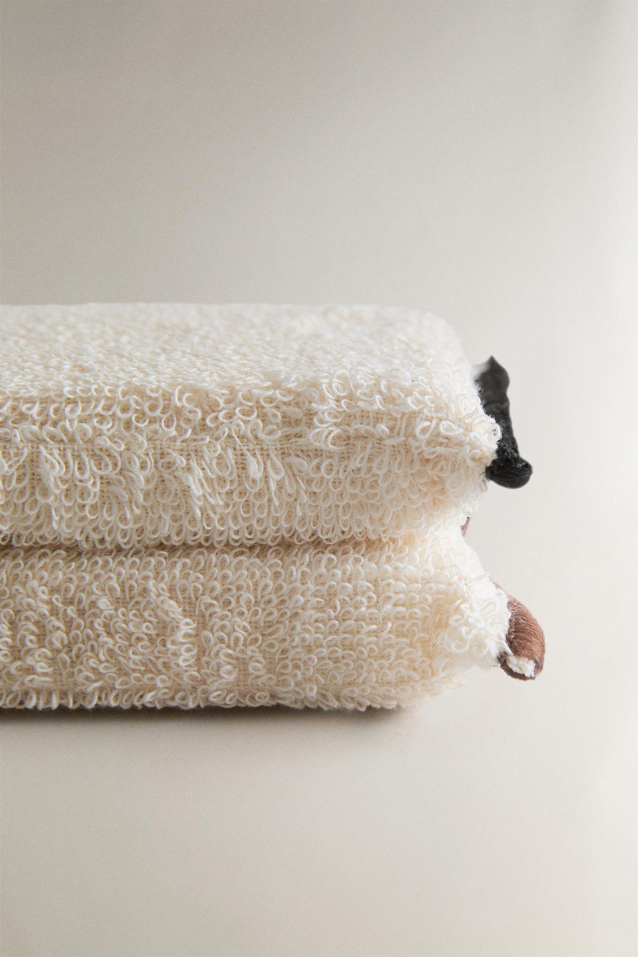 SCRUBBER SPONGE (PACK OF 2) — Cream