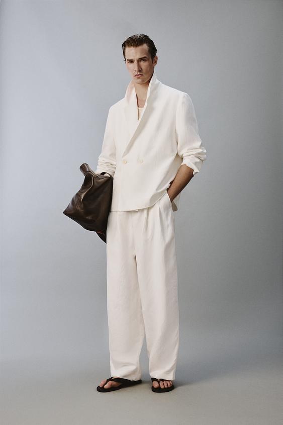 RELAXED FIT VISCOSE - LINEN SUIT BLAZER from Zara - $169