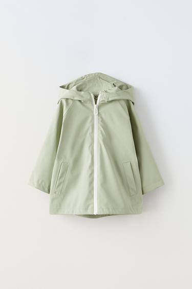 LIGHTWEIGHT WATER-REPELLENT RAINCOAT - Light green by Zara - Image 0