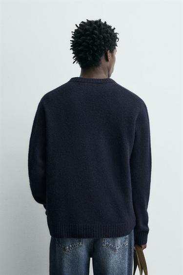 PULL LAINE - YACK - Bleu marine de Zara - Image 2