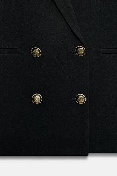 VESTE DROITE BOUTONS ZW COLLECTION - Noir de Zara - Image 12