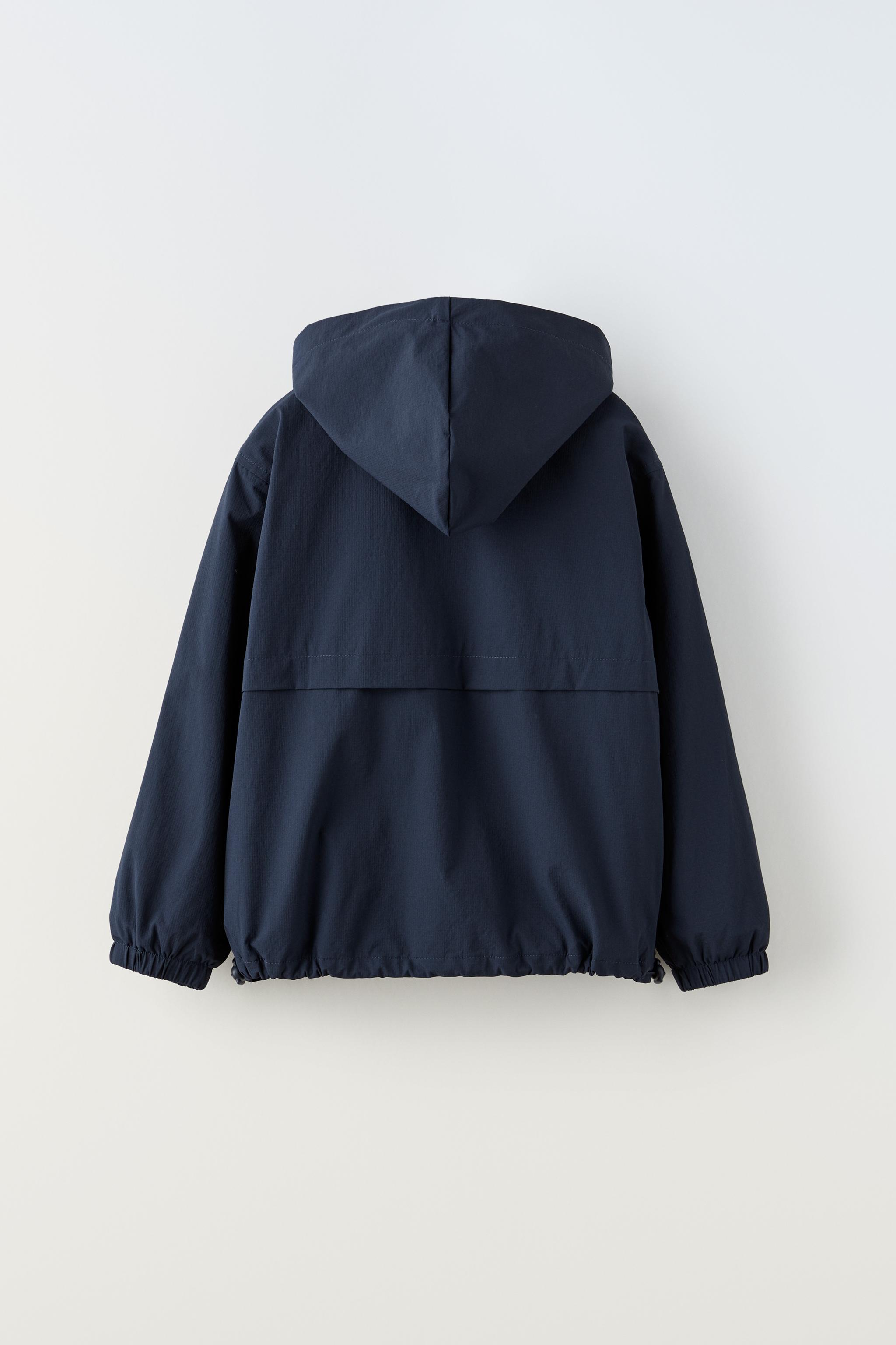 デタッチャブルフード ナイロン シャツジャケット - Zara