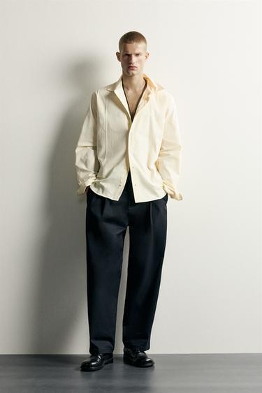 RELAXED FIT SHIRT WITH SEAM DETAIL - Butter by Zara - Image 0