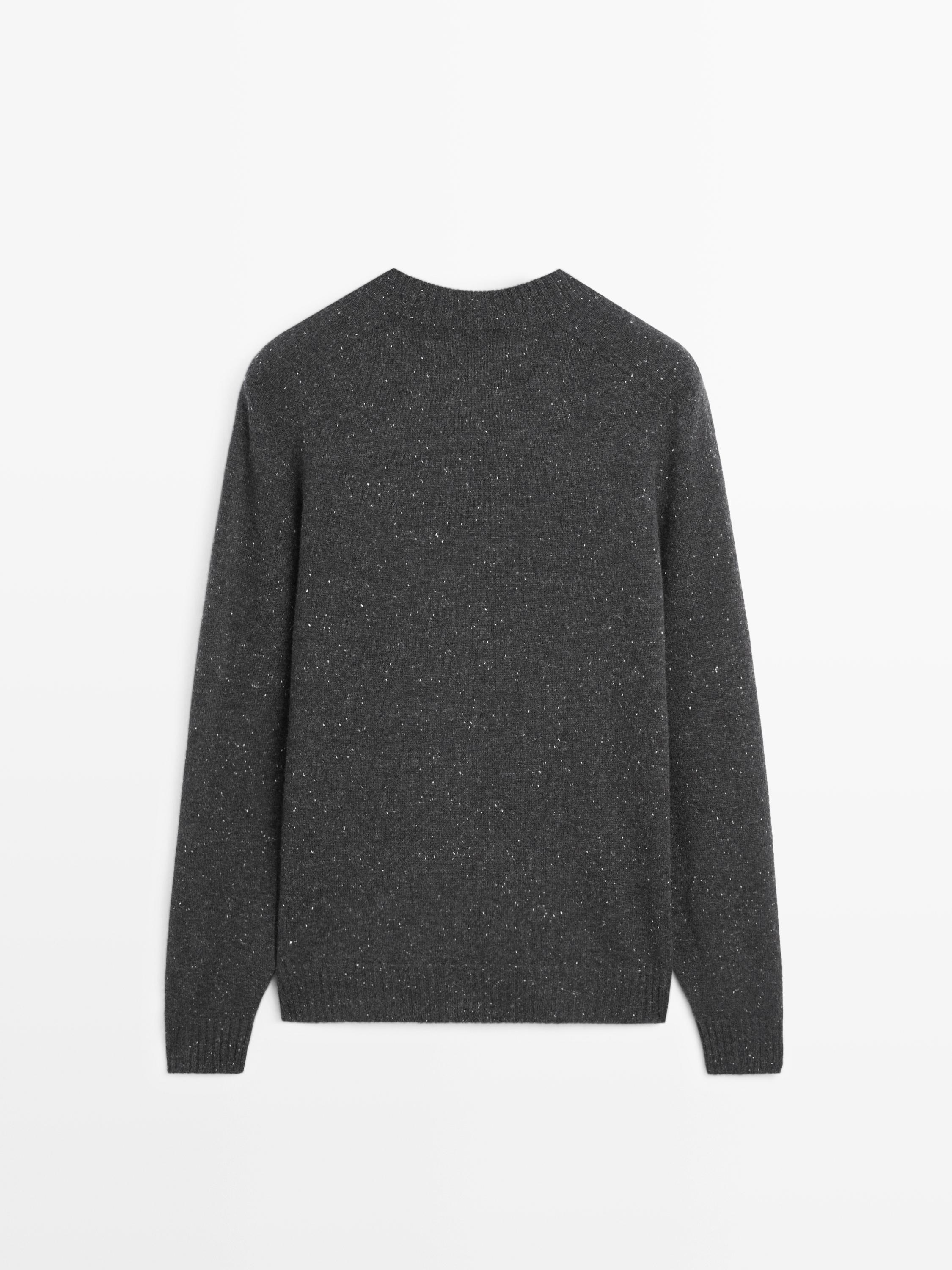 Crew neck sweater 100% wool