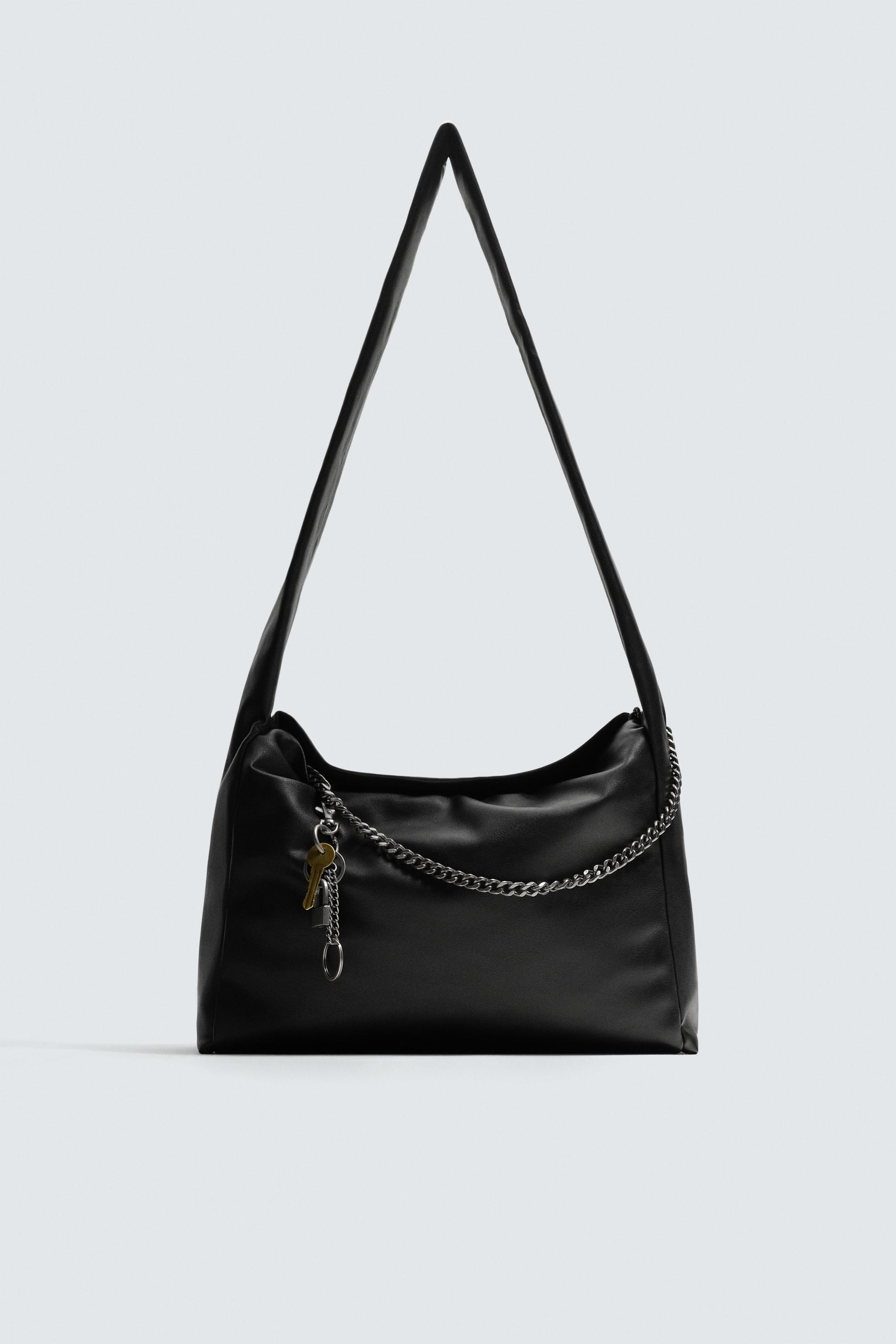 ZARA ダメージド ショルダーバッグ リボンバッグ バッグ ZARA - ZARA ダメージド ショルダーバッグ リボンバッグ バッグの通販